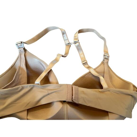Auden Nursing Maternity Bra Women's 36B Nude Tan Adjustable Wire Free Smooth NEW - Picture 2 of 8
